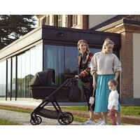 Универсальная коляска CAM Milano (2 в 1, темно-серые полосы/рама ART805T-V90S) - Превью изображения №6 — Интернет-магазин Time-Shop