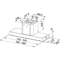 Кухонная вытяжка Franke FMY 608 BI WH 110.0456.721 - Превью изображения №2 — Интернет-магазин Time-Shop
