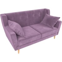 Диван Лига диванов Брайтон 281 2-х местная 108927 (микровельвет, сиреневый) - Превью изображения №3 — Интернет-магазин Time-Shop