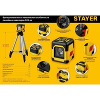 Лазерный нивелир Stayer SLM-1 34961-1 - Превью изображения №10 — Интернет-магазин Time-Shop