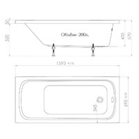 Ванна Triton Стандарт 160x70 (с каркасом, экраном и сифоном) - Превью изображения №2 — Интернет-магазин Time-Shop