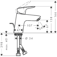 Смеситель Hansgrohe Logis 70 71070000 - Превью изображения №2 — Интернет-магазин Time-Shop