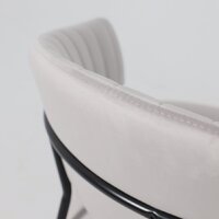 Стул с подлокотниками Алвест AV 433 (светло-серый бархат H-09/черный) - Превью изображения №14 — Интернет-магазин Time-Shop