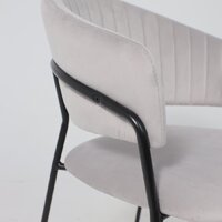 Стул с подлокотниками Алвест AV 433 (светло-серый бархат H-09/черный) - Превью изображения №12 — Интернет-магазин Time-Shop