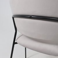 Стул с подлокотниками Алвест AV 433 (светло-серый бархат H-09/черный) - Превью изображения №15 — Интернет-магазин Time-Shop