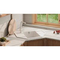 Кухонная мойка Ulgran U-609 (328 бежевый) - Превью изображения №2 — Интернет-магазин Time-Shop