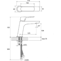Смеситель Ravak Classic-CL 012.00 [X070080] - Превью изображения №2 — Интернет-магазин Time-Shop