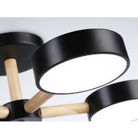 Припотолочная люстра Ambrella light FL4828/5 BK - Превью изображения №5 — Интернет-магазин Time-Shop