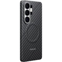 Чехол для телефона Samsung Carbon Magnet Case для Samsung Galaxy S26 Ultra (темно-серый) - Превью изображения №4 — Интернет-магазин Time-Shop