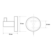 Крючок для ванны Bemeta Dark 104106020 - Превью изображения №2 — Интернет-магазин Time-Shop