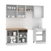 Готовая кухня Mio Tesoro Экстра-лайт 2.2 (дуб сонома/венге/дуб бунратти) - Превью изображения №3 — Интернет-магазин Time-Shop