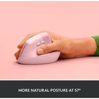Вертикальная мышь Logitech Lift (розовый) - Превью изображения №3 — Интернет-магазин Time-Shop