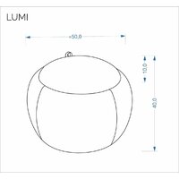 Пуфик Halmar Lumi (бежевый) - Превью изображения №3 — Интернет-магазин Time-Shop