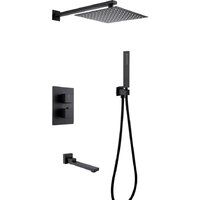 Душевая система  Abber Daheim AF8250B (черный матовый) - Превью изображения №1 — Интернет-магазин Time-Shop