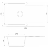Кухонная мойка TEKA Clivo 45 B-TQ Алюминий [40148001] - Превью изображения №2 — Интернет-магазин Time-Shop