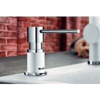 Дозатор для моющего средства Blanco Lato (хром/белый) - Превью изображения №2 — Интернет-магазин Time-Shop