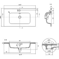 Умывальник Lauter Alton 82 (керамический) - Превью изображения №4 — Интернет-магазин Time-Shop
