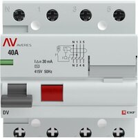 Устройство защитного отключения EKF Averes rccb-4-40-30-ac-av - Превью изображения №2 — Интернет-магазин Time-Shop