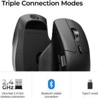 Мышь Keychron M6 Wireless (черный, с тихим кликом) - Превью изображения №2 — Интернет-магазин Time-Shop