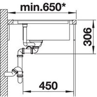 Кухонная мойка Blanco Delta II-F (темная скала) - Превью изображения №4 — Интернет-магазин Time-Shop