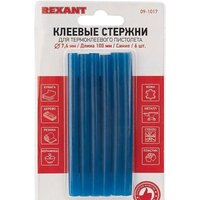 Клеевые стержни Rexant 09-1017 (6 шт, синий) - Превью изображения №3 — Интернет-магазин Time-Shop