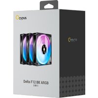 Комплект вентиляторов для корпуса Ocypus Delta F12 BK ARGB 3IN1 - Превью изображения №7 — Интернет-магазин Time-Shop