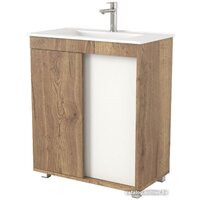 Дабер Тумба под умывальник 013 WeltWasser Deilbach 7517-70 Т13.7W.0.21 (дуб галифакс/белый)