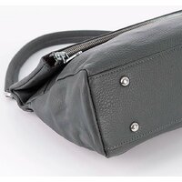 Женская сумка Poshete 892-H8217H-GRY (серый) - Превью изображения №4 — Интернет-магазин Time-Shop