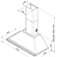 Кухонная вытяжка Smeg KTR110XE - Превью изображения №2 — Интернет-магазин Time-Shop