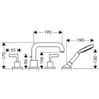 Смеситель Axor Citterio 39446000 - Превью изображения №2 — Интернет-магазин Time-Shop