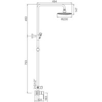 Душевая система  Gerhans K19022T - Превью изображения №2 — Интернет-магазин Time-Shop