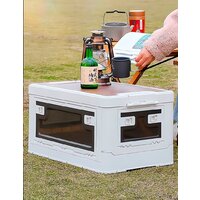 Органайзер для хранения Happy Home складной со столиком HH-014 60 л (белый) - Превью изображения №4 — Интернет-магазин Time-Shop