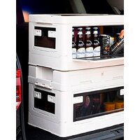 Органайзер для хранения Happy Home складной со столиком HH-014 60 л (белый) - Превью изображения №3 — Интернет-магазин Time-Shop