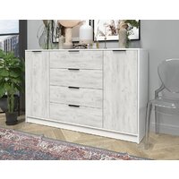 Тумба Интерлиния Концепт КТ-Т160 (дуб белый/белый платинум) - Превью изображения №4 — Интернет-магазин Time-Shop