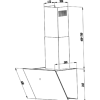 Кухонная вытяжка Weissgauff Tau 60 TC BL - Превью изображения №3 — Интернет-магазин Time-Shop