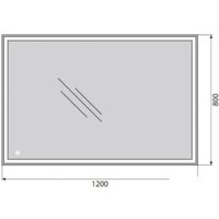  BelBagno Зеркало SPC-GRT-1200-800-LED-TCH - Превью изображения №3 — Интернет-магазин Time-Shop