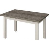 Senira Кастусь 120-160x75 (бетон/белый)