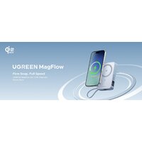 Внешний аккумулятор Ugreen MagFlow PB773 10000mAh (голубой) - Превью изображения №4 — Интернет-магазин Time-Shop