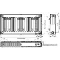 Стальной панельный радиатор Лидея ЛК 20-311 300x1100 - Превью изображения №2 — Интернет-магазин Time-Shop