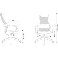 Офисное кресло Бюрократ CH-607 (светло-серый TW-02/сетка) - Превью изображения №15 — Интернет-магазин Time-Shop