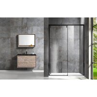 Душевая дверь Vincea Lugano VDS-1L130CLB-1 (черный/прозрачное) - Превью изображения №2 — Интернет-магазин Time-Shop