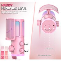 Проводной микрофон FIFINE AM6 (розовый) - Превью изображения №2 — Интернет-магазин Time-Shop