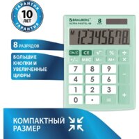 Бухгалтерский калькулятор BRAUBERG Ultra Pastel-08-LG 250515 (мятный) - Превью изображения №6 — Интернет-магазин Time-Shop