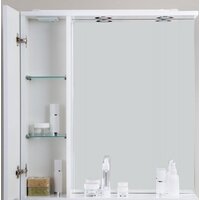  BelBagno Шкаф с зеркалом Marino-SPC-600/750-1A-BL-P-R (bianco lucido) - Превью изображения №3 — Интернет-магазин Time-Shop