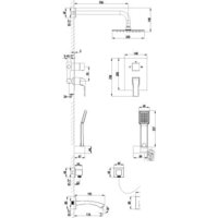 Душевая система  Lemark LM4522C - Превью изображения №2 — Интернет-магазин Time-Shop