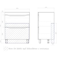  Vigo Тумба под умывальник Grani 700-0-2 Como (дуб золотой) - Превью изображения №11 — Интернет-магазин Time-Shop