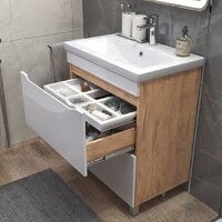  Vigo Тумба под умывальник Grani 700-0-2 Como (дуб золотой) - Превью изображения №5 — Интернет-магазин Time-Shop