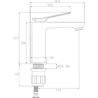 Смеситель Invena Paros BU-09-004 - Превью изображения №2 — Интернет-магазин Time-Shop