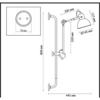 Бра Odeon Light Arta 4125/1WA - Превью изображения №2 — Интернет-магазин Time-Shop