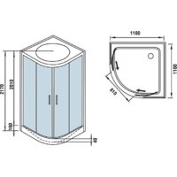 Душевая кабина WeltWasser WW500 Emmer 11015 - Превью изображения №17 — Интернет-магазин Time-Shop